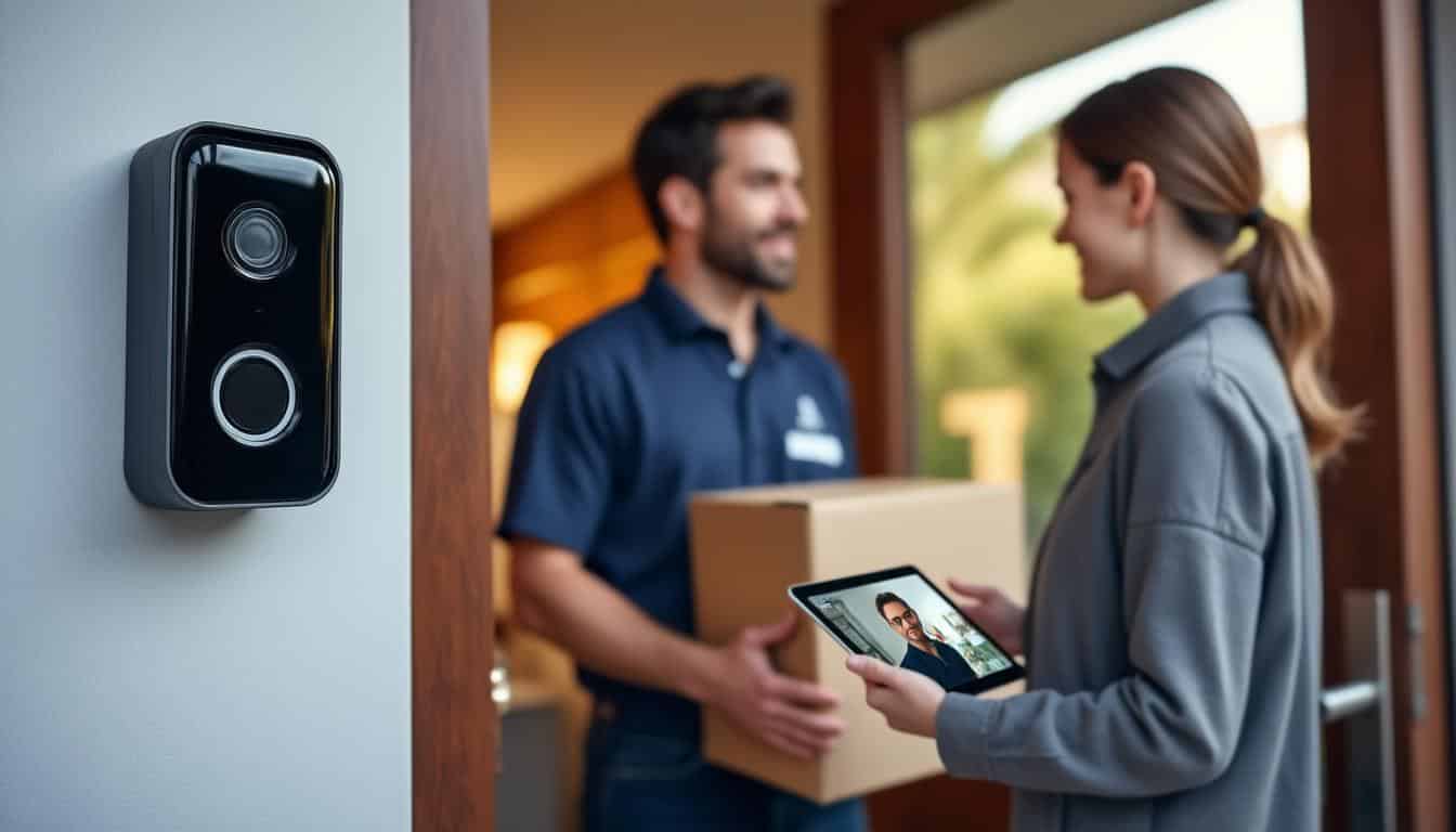 découvrez comment l'identification visuelle des livreurs à distance est assurée grâce à la sonnette vidéo pour renforcer la sécurité et faciliter la réception des colis.