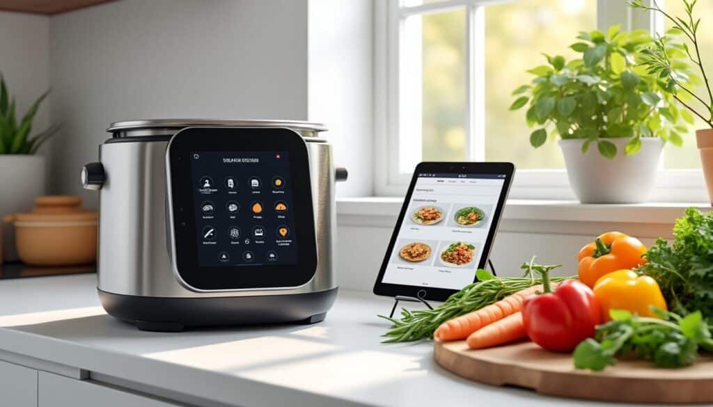 découvrez comment l'intégration de recettes guidées pas-à-pas rend l'utilisation du cuiseur connecté plus simple et accessible pour tous.
